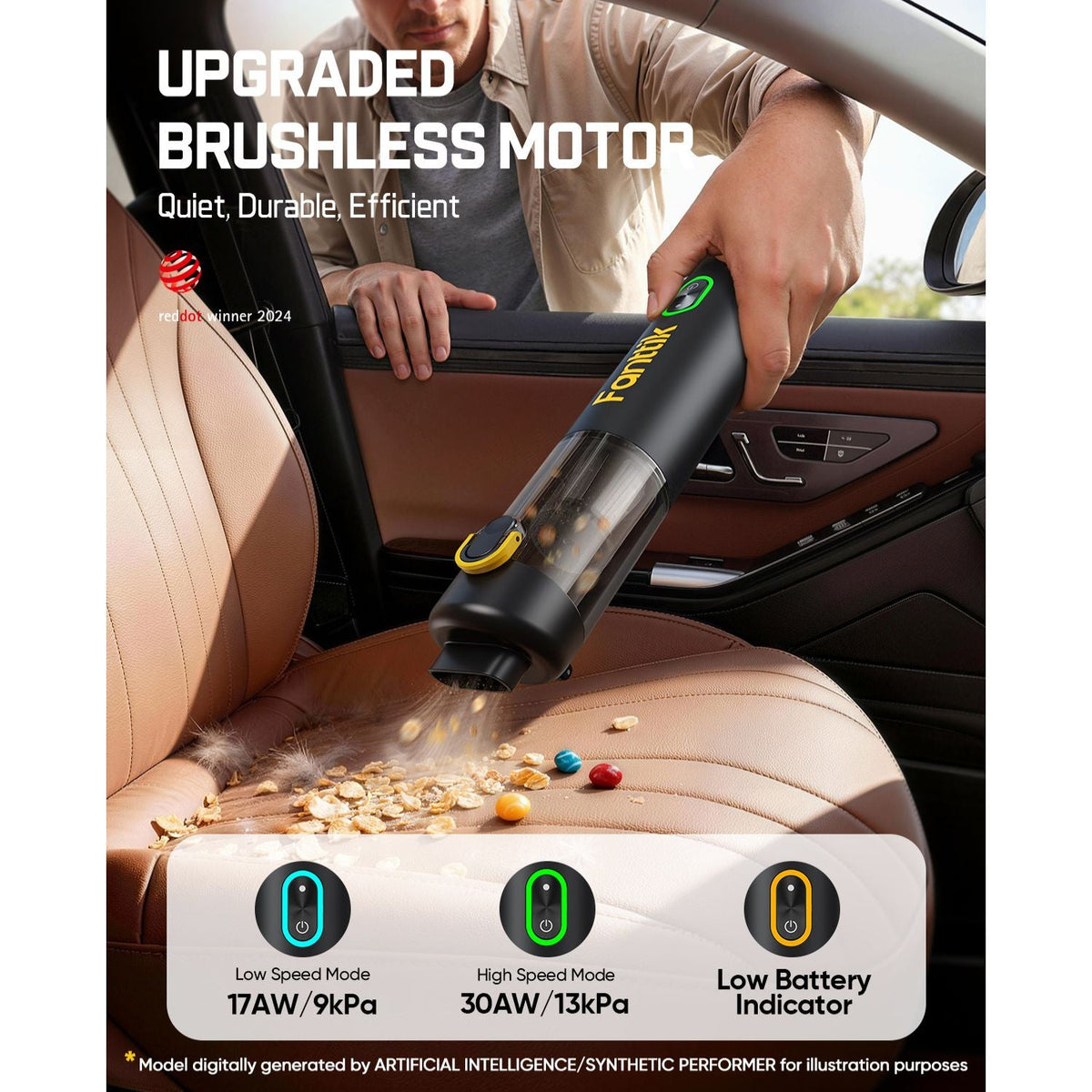 Fanttik V8 Mate Upgraded Cordless Car Vacuum