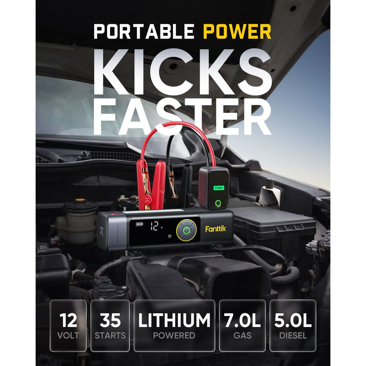 Fanttik Beyond 10 Apex Jump Starter with Air Compressor
