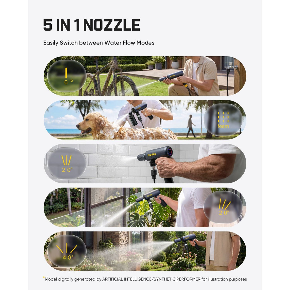 Fanttik NB10 Flip Cordless Pressure Washer Gun
