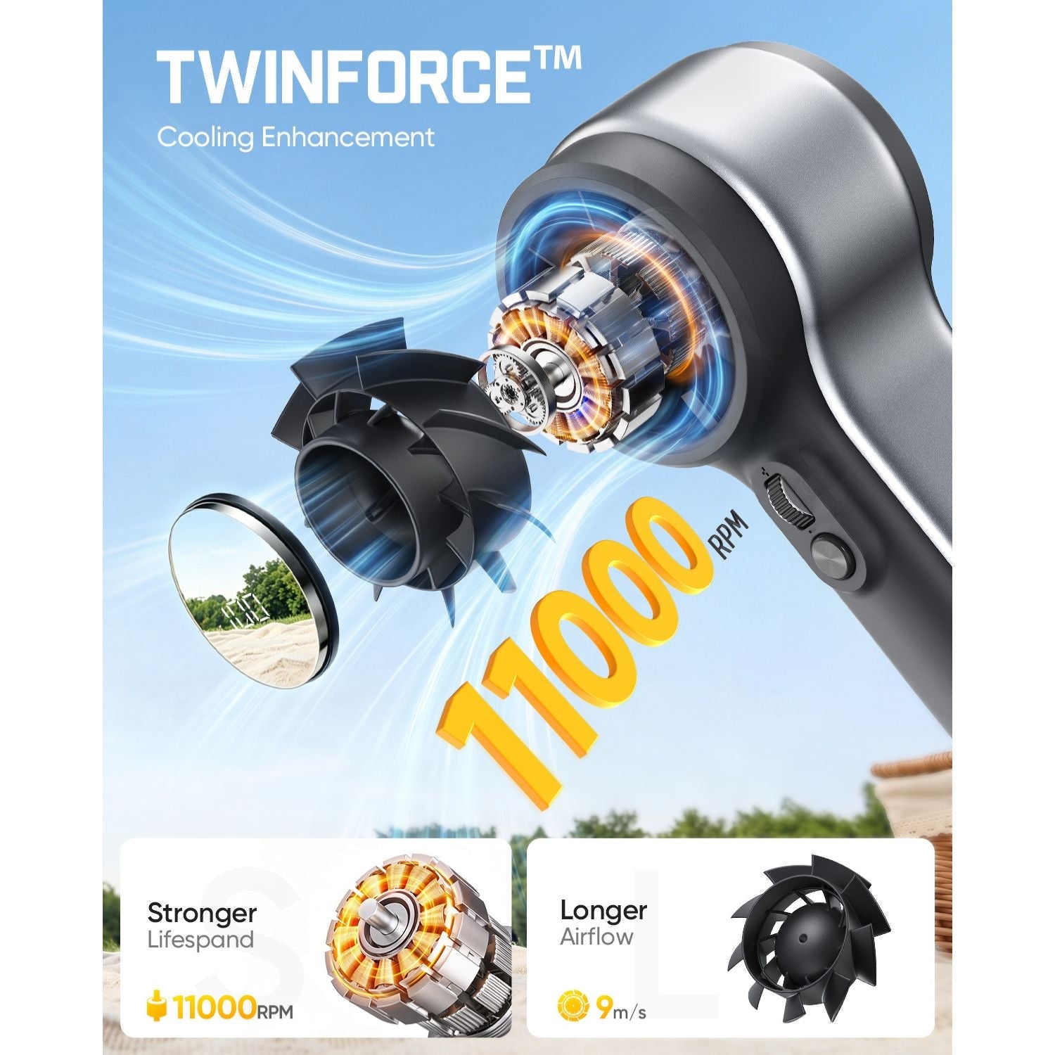 Fanttik GoFlow 11 Apex Portable Handheld Fan