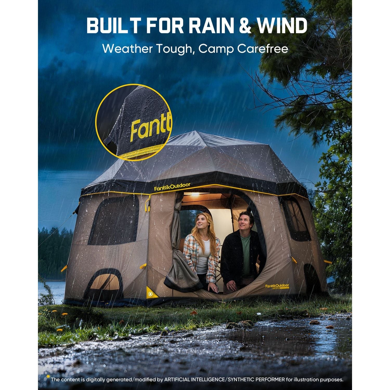 FanttikOutdoor Alpha C6 Pro Instant Cabin Tent