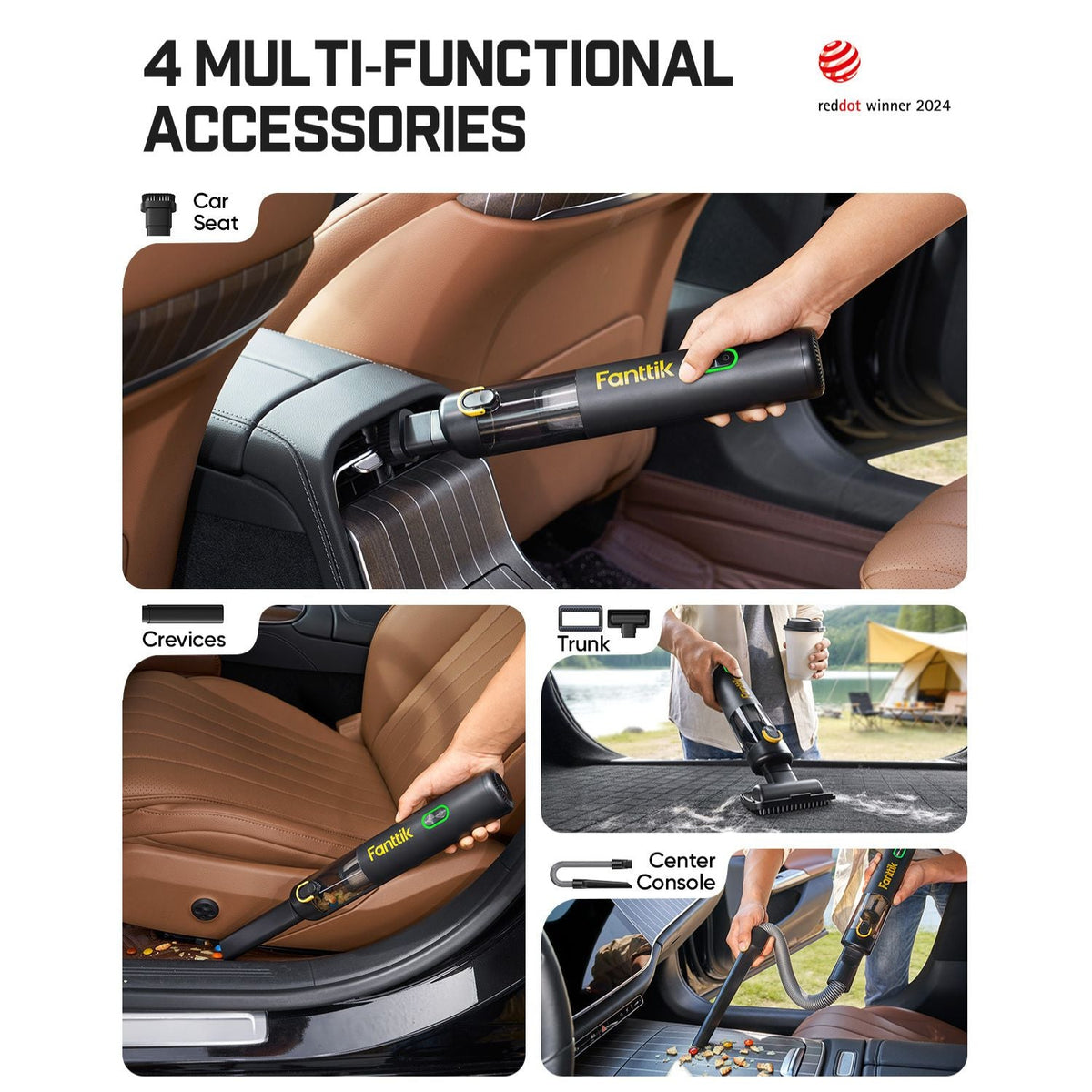Fanttik V8 Mate Upgraded Cordless Car Vacuum
