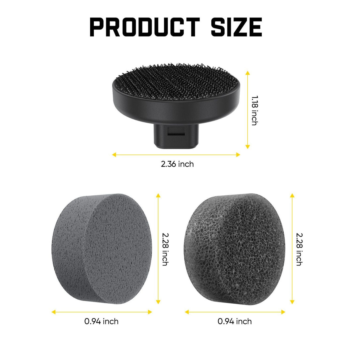 7 Pcs Replacement Pads for G9 Handy Spin Scrubber