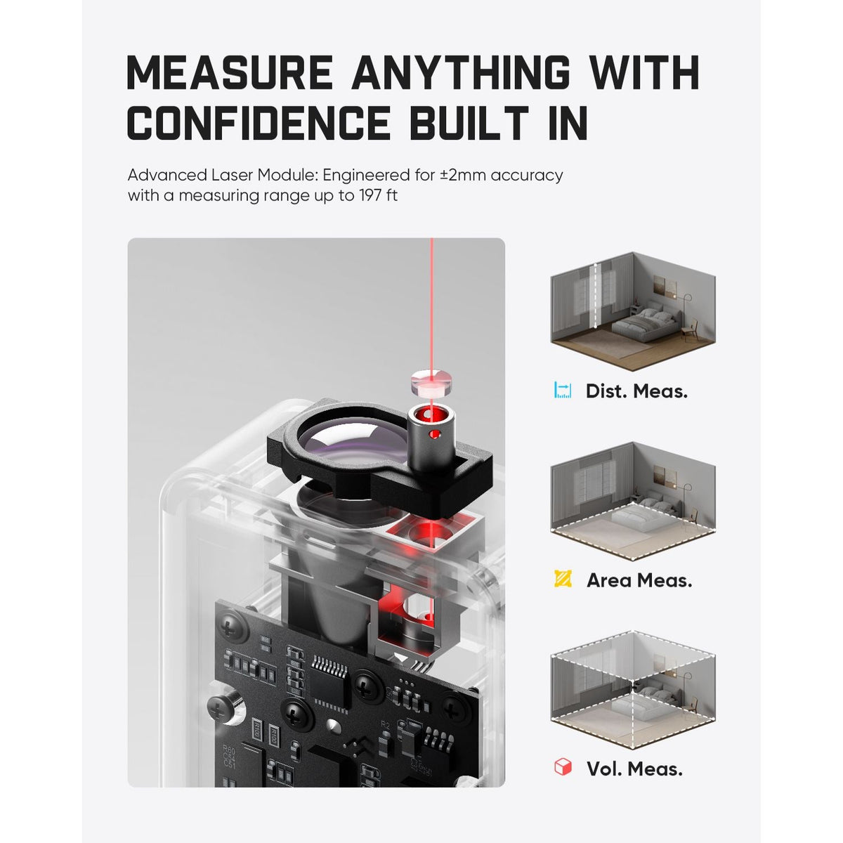 Fanttik A11 Ultra 3-in-1 Laser Measuring Tool