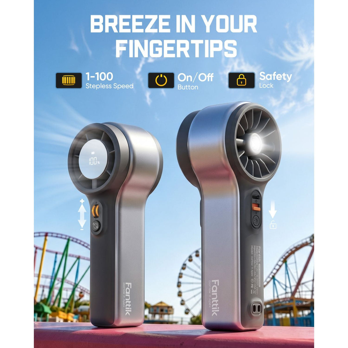 Fanttik GoFlow 11 Apex Portable Handheld Fan