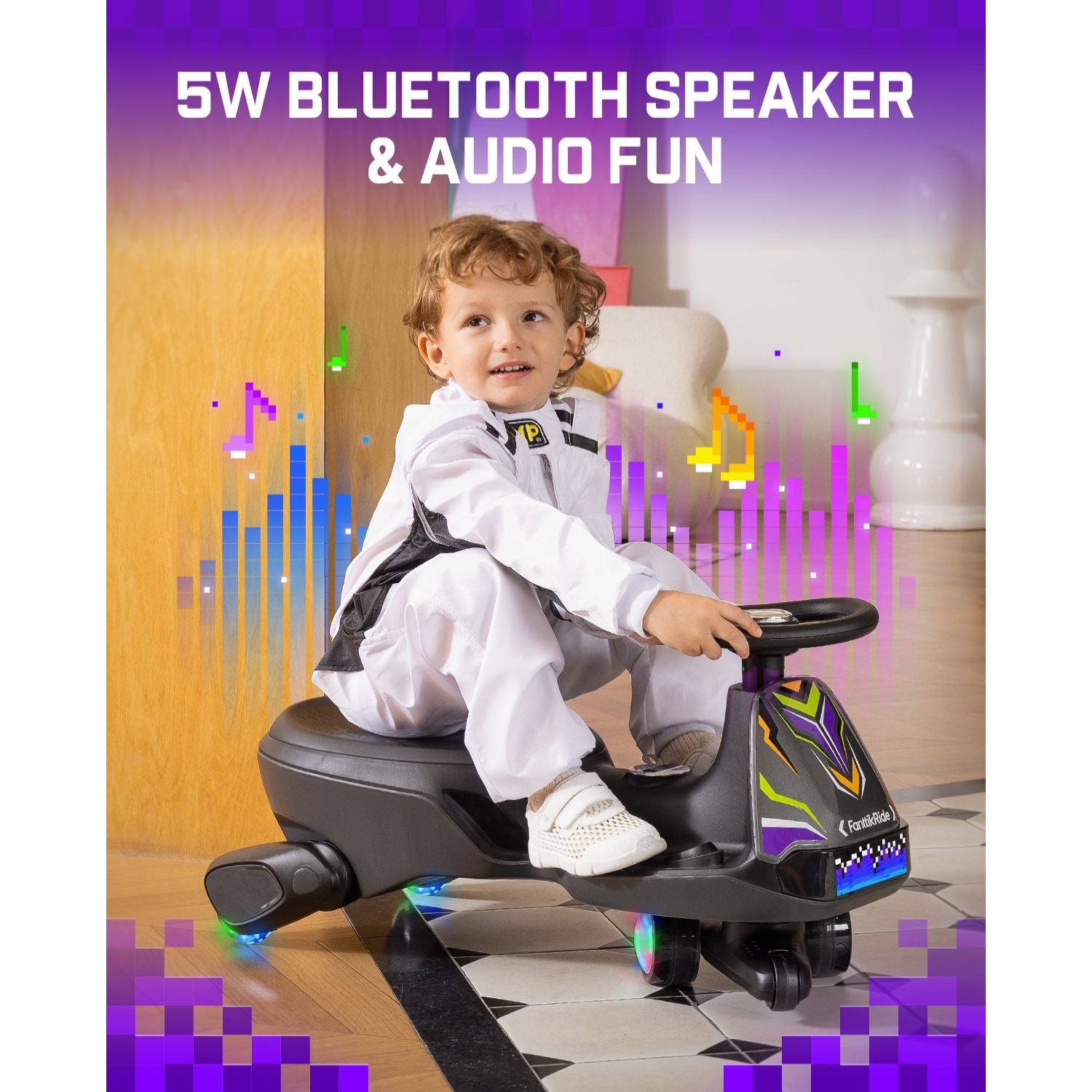 FanttikRide N10 Ultra+ 12V Electric Wiggle Car with Pedal