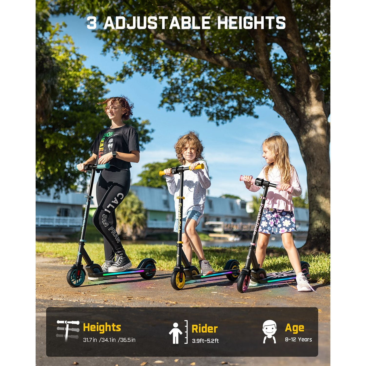 FanttikRide C9 Apex Electric Scooter for Kids Pink