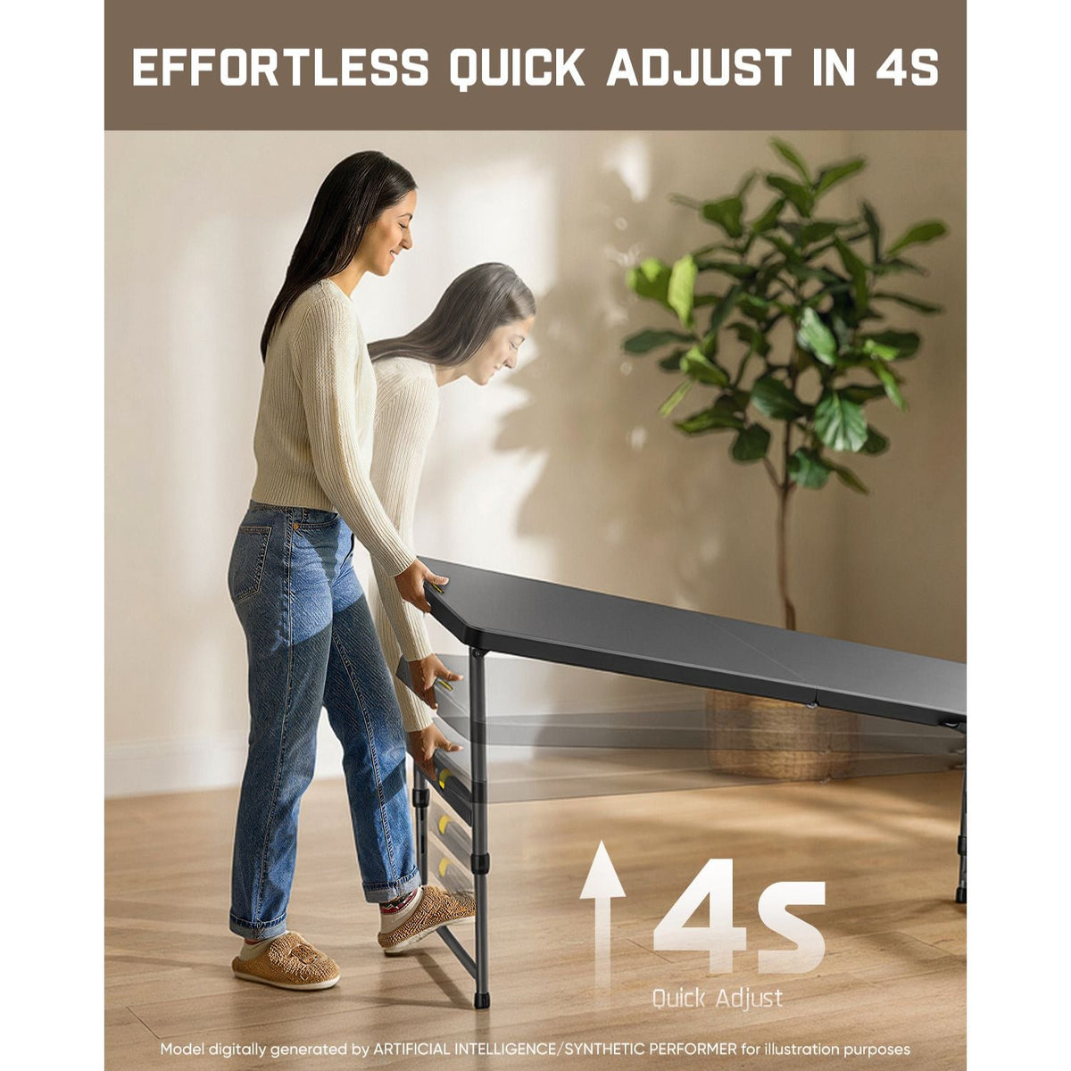FanttikOutdoor Zeta X6 Pro 6ft Folding Table
