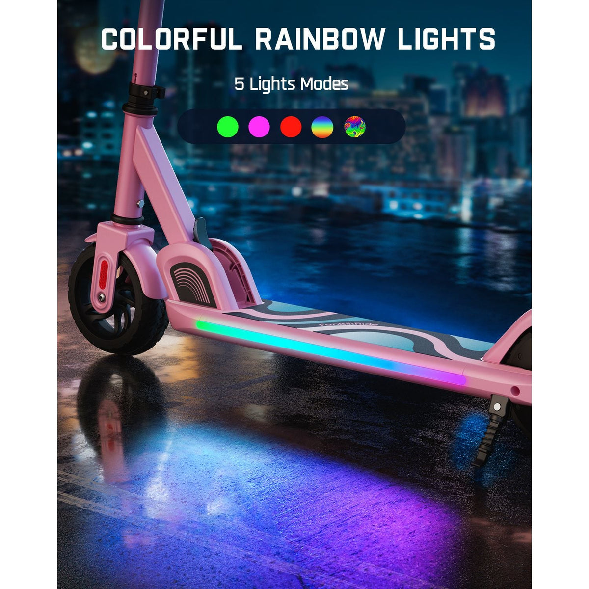 FanttikRide C9 Pro Electric Scooter for Kids Pink