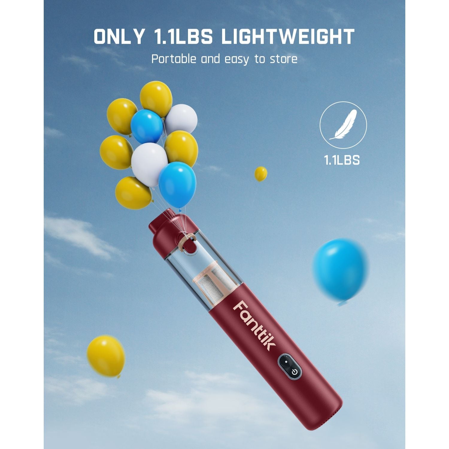 Fanttik Slim V8 APEX Car Vacuum RobustClean® Red