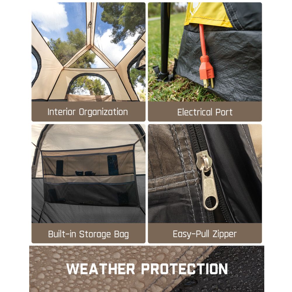 FanttikOutdoor Zeta C6 Pro Max 6 Person Camping Tent
