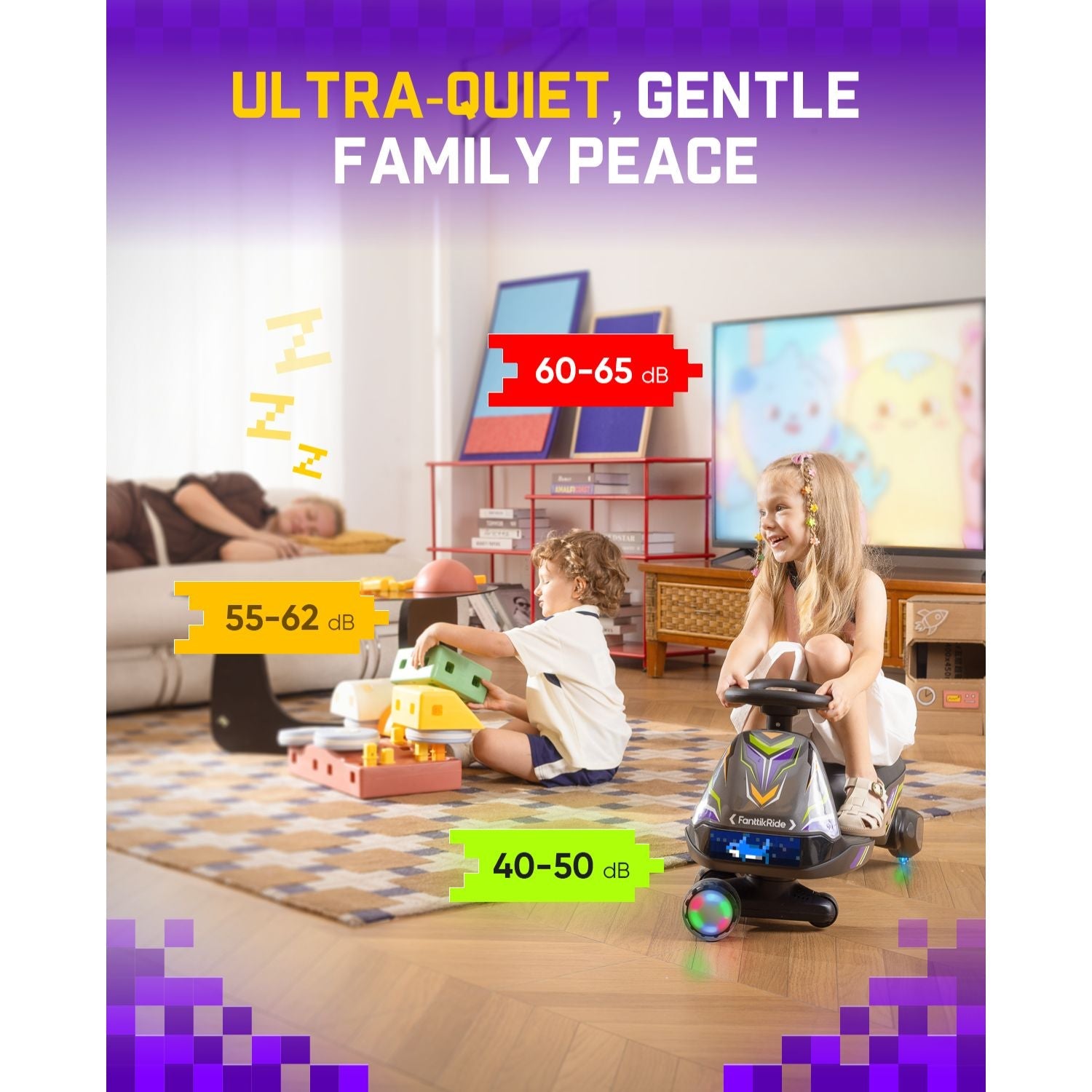 FanttikRide N10 Ultra+ 12V Electric Wiggle Car with Pedal