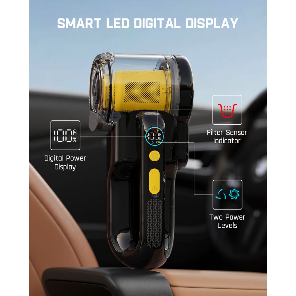 Fanttik X9 Ultra Tire Inflator and V10 APEX Foldable Car Vacuum