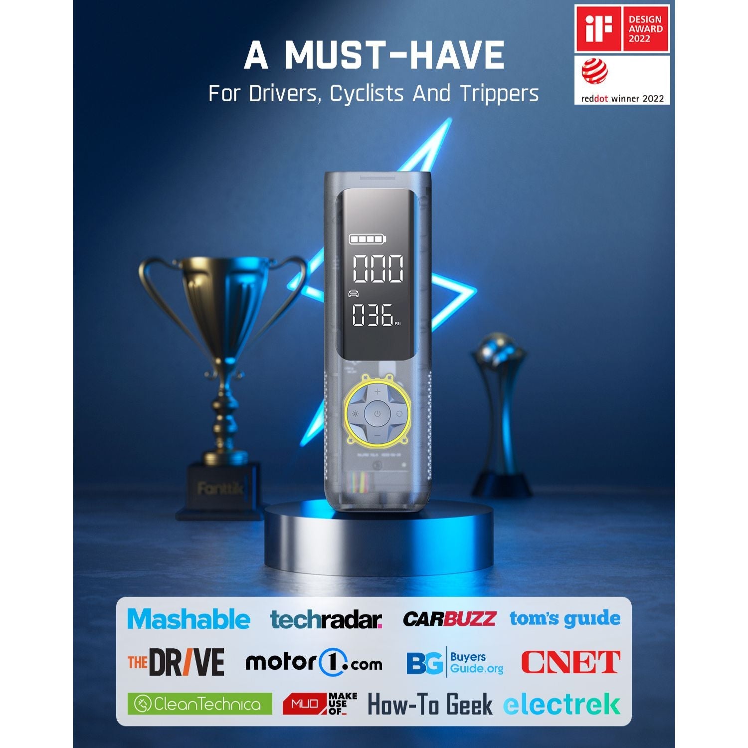 Fanttik X8 APEX® Tire Inflator Mechanical Gray