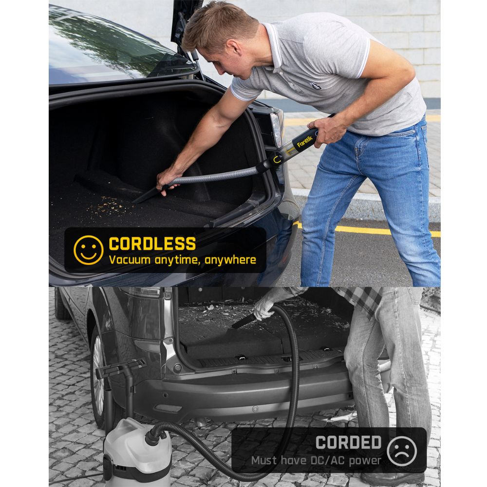 Fanttik Slim V8 APEX Car Vacuum RobustClean® Gray