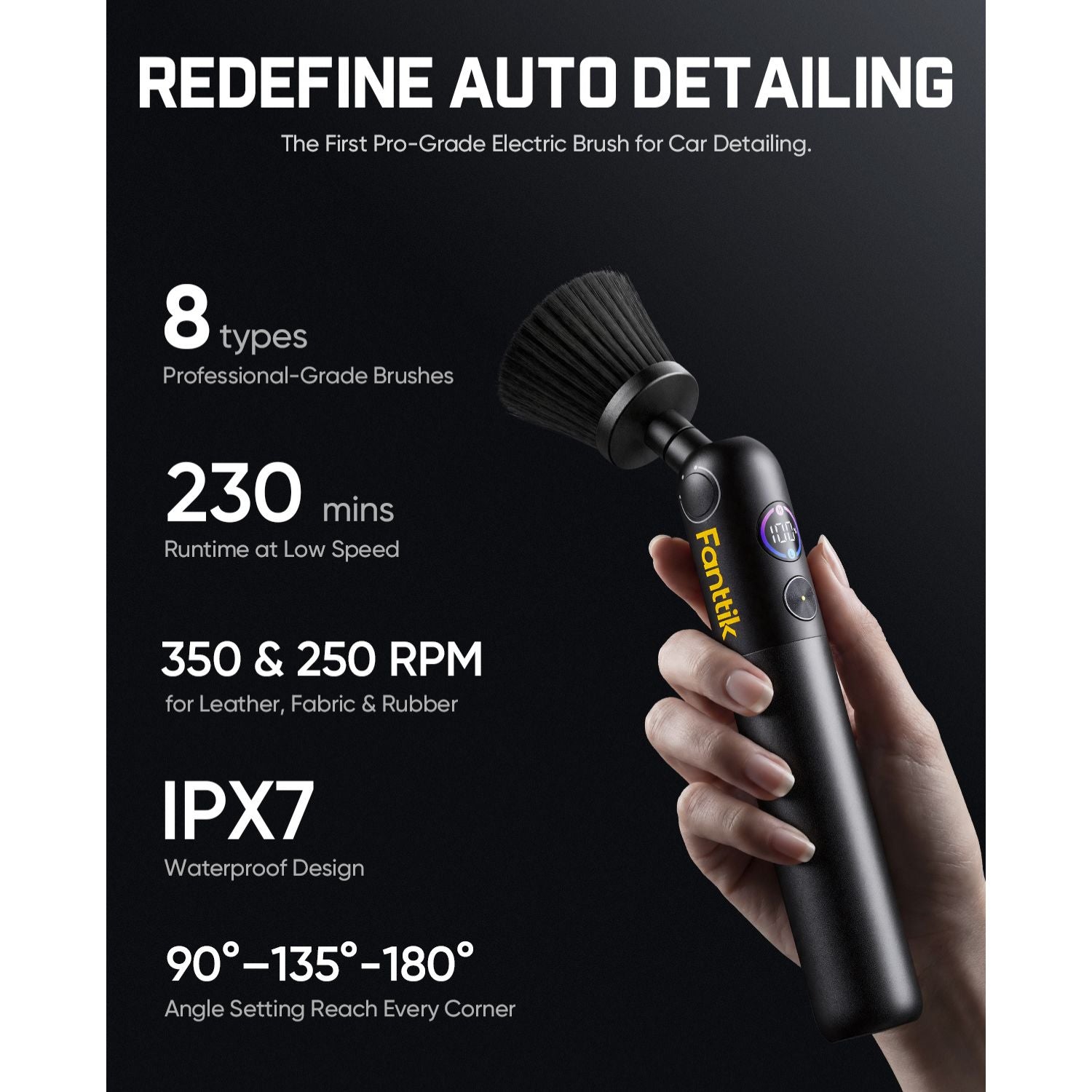 Fanttik Flip G10 Nano AutoCare Electric Spin Scrubber