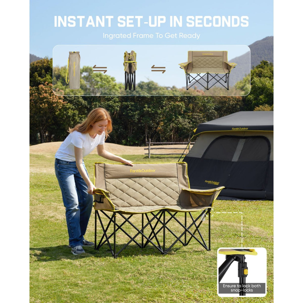 FanttikOutdoor Zeta L11 Duo Pro Double Camping Chair