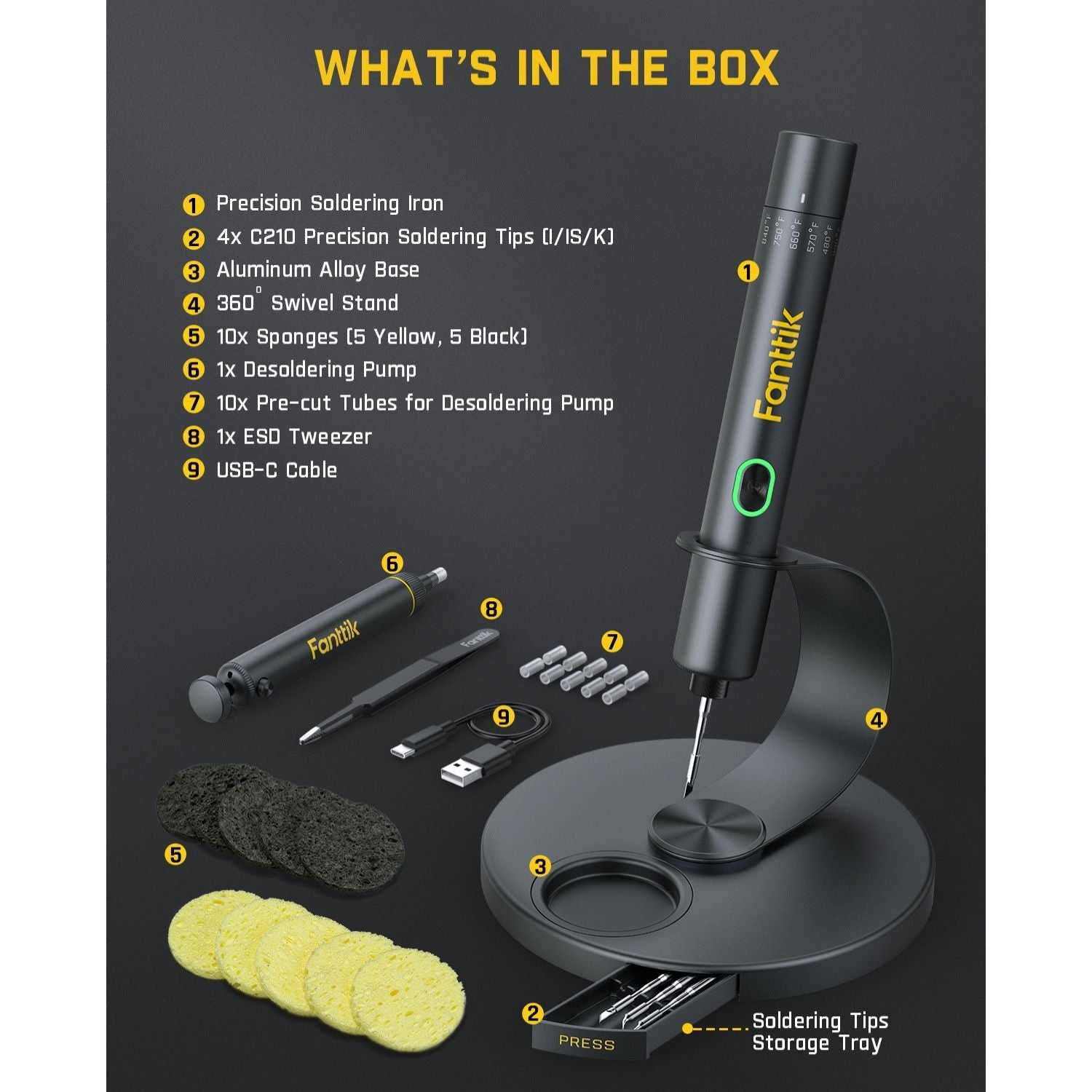 Fanttik T1 Max Soldering Iron Kit