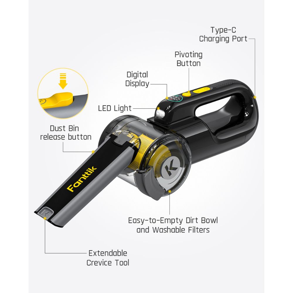 Fanttik X9 Ultra Tire Inflator and V10 APEX Foldable Car Vacuum