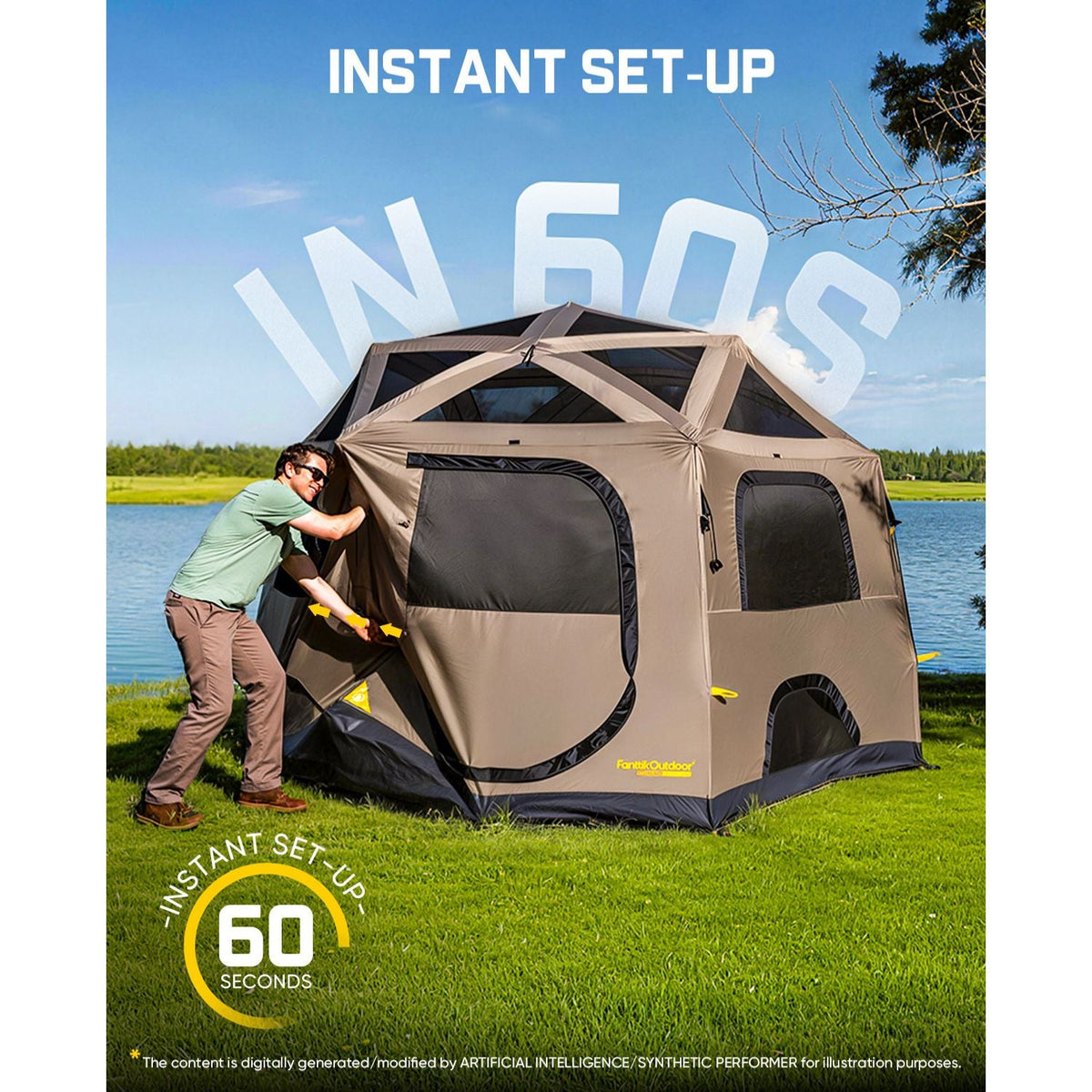 FanttikOutdoor Alpha C6 Pro Instant Cabin Tent