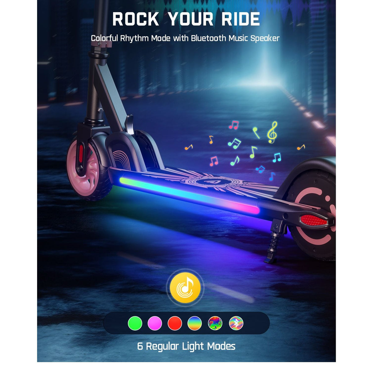 FanttikRide C9 Apex Electric Scooter for Kids Pink
