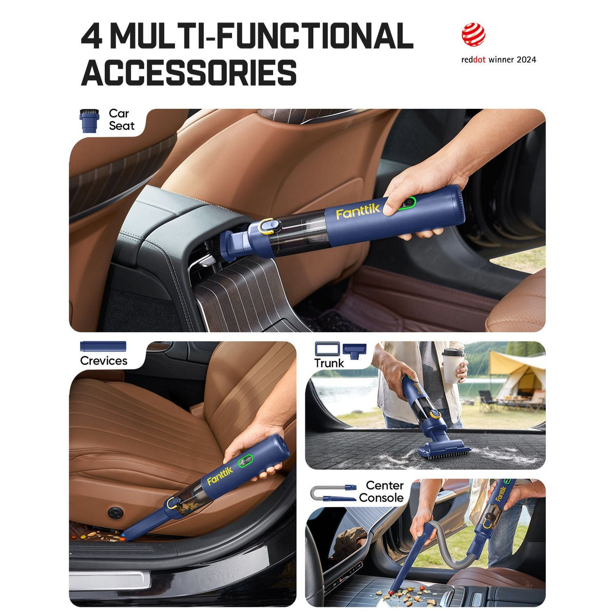 Fanttik V8 Mate Upgraded Cordless Car Vacuum
