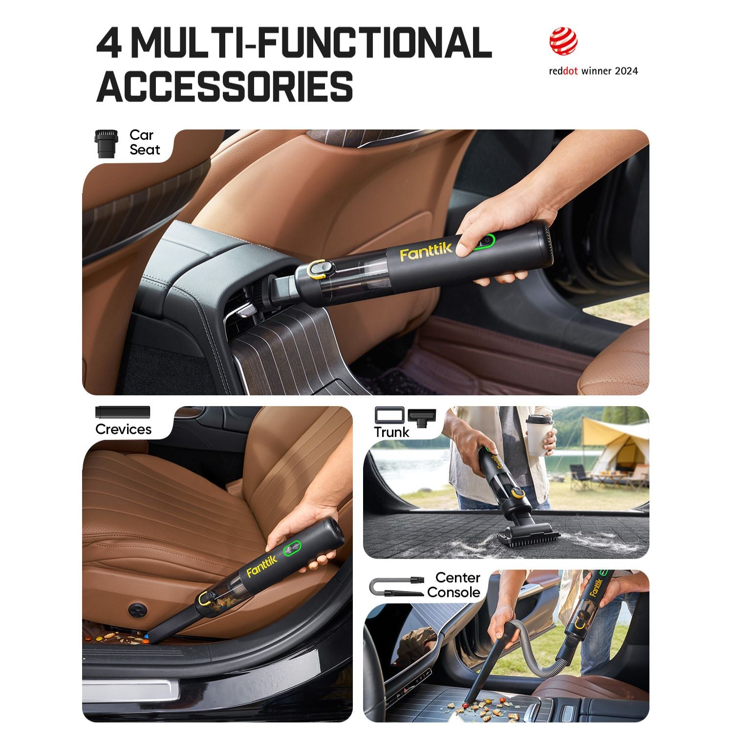 Fanttik V8 Mate Upgraded Cordless Car Vacuum