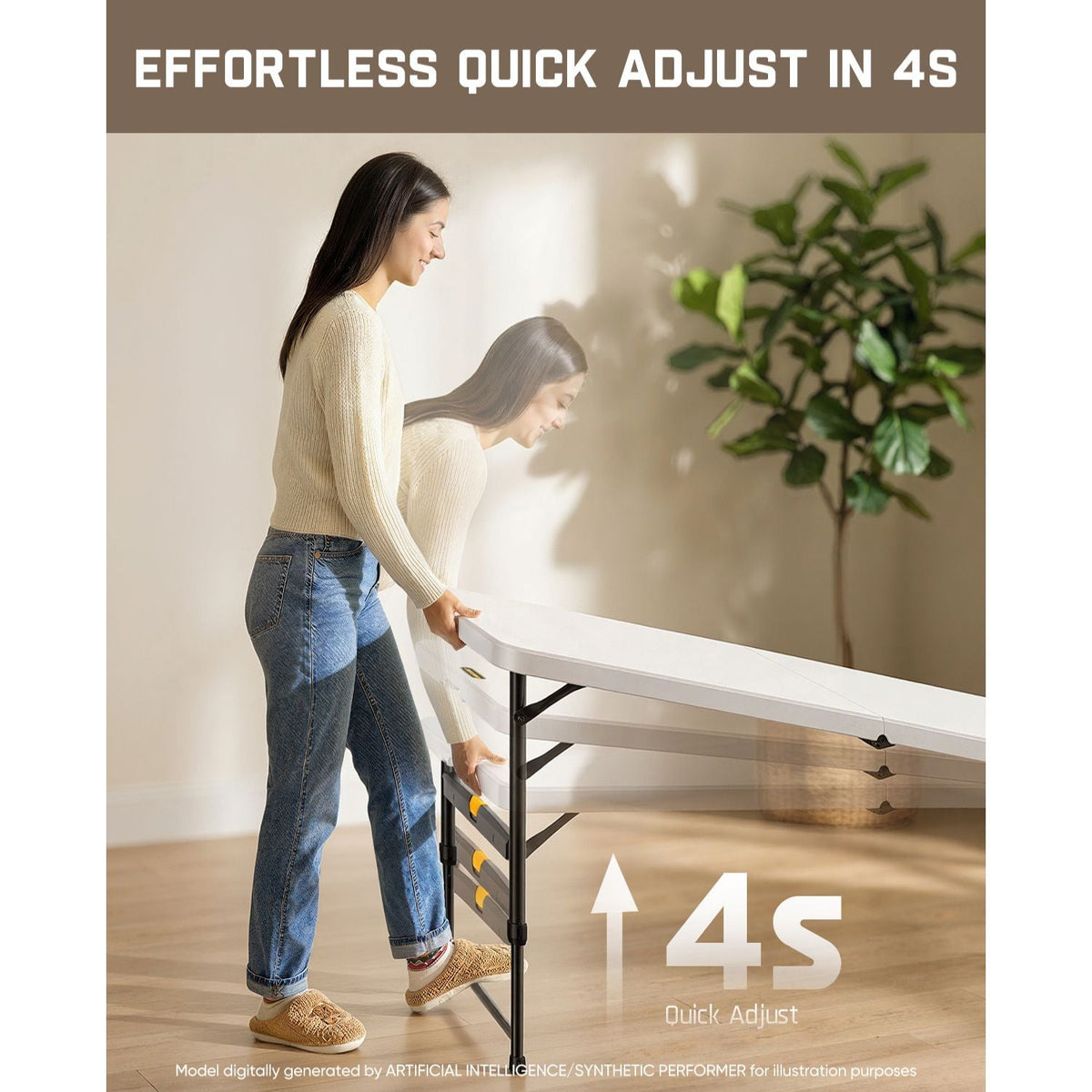 FanttikOutdoor Zeta X6 Pro 6ft Folding Table
