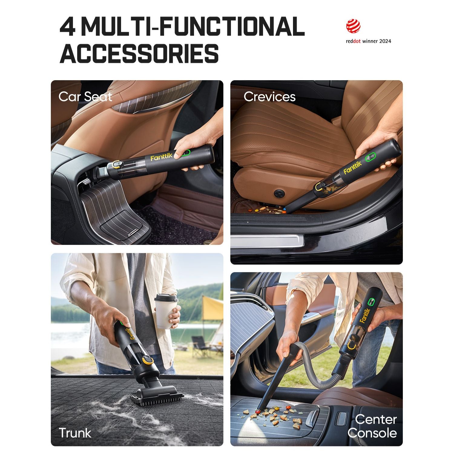 Fanttik V8 Mate Upgraded Cordless Car Vacuum