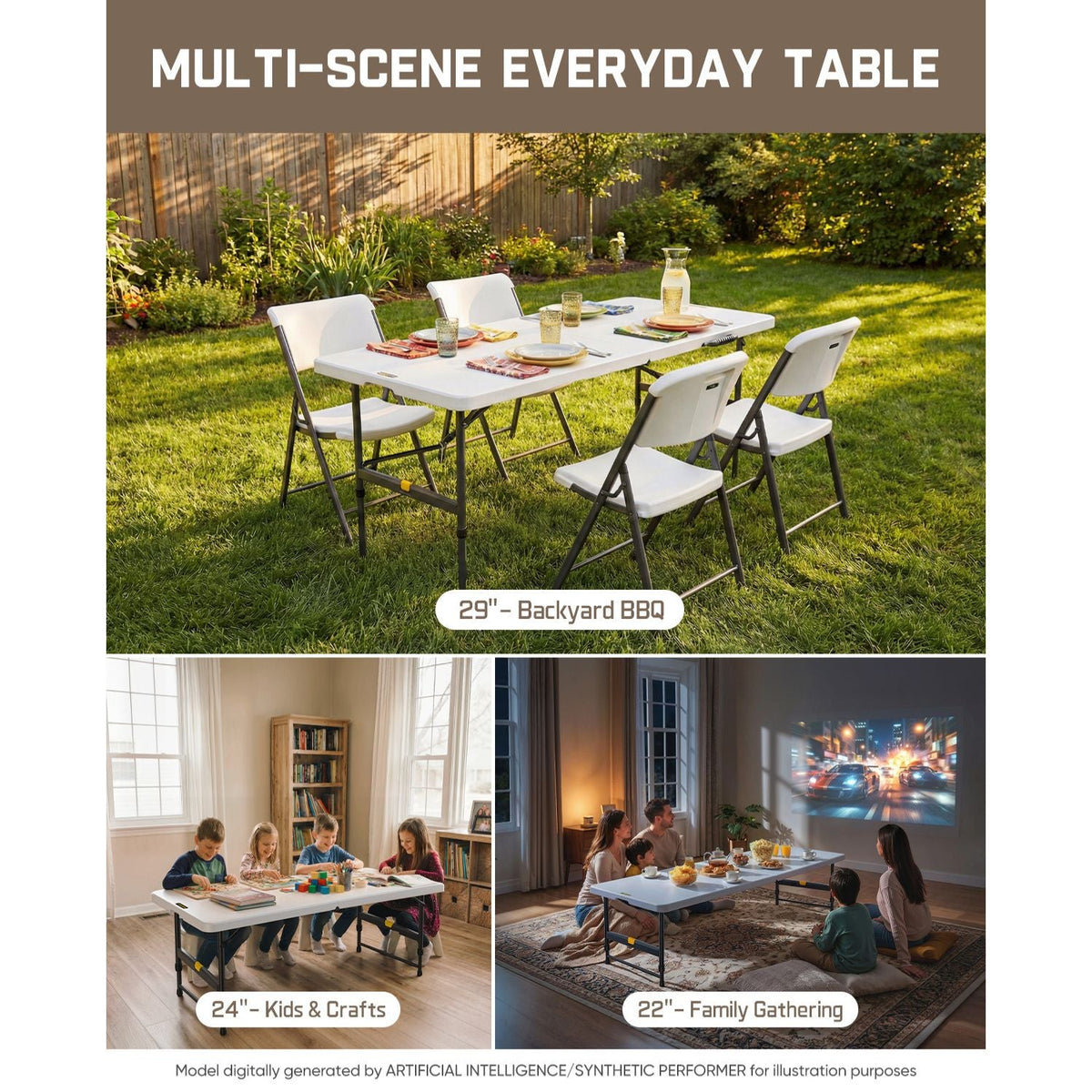 FanttikOutdoor Zeta X6 Pro 6ft Folding Table