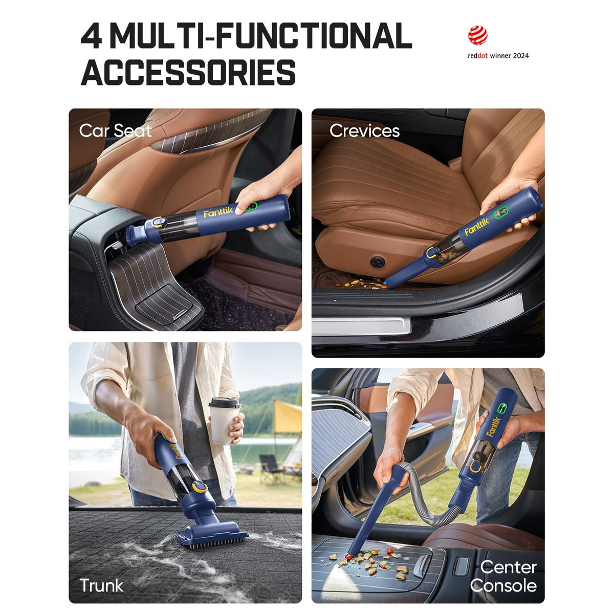 Fanttik V8 Mate Upgraded Cordless Car Vacuum