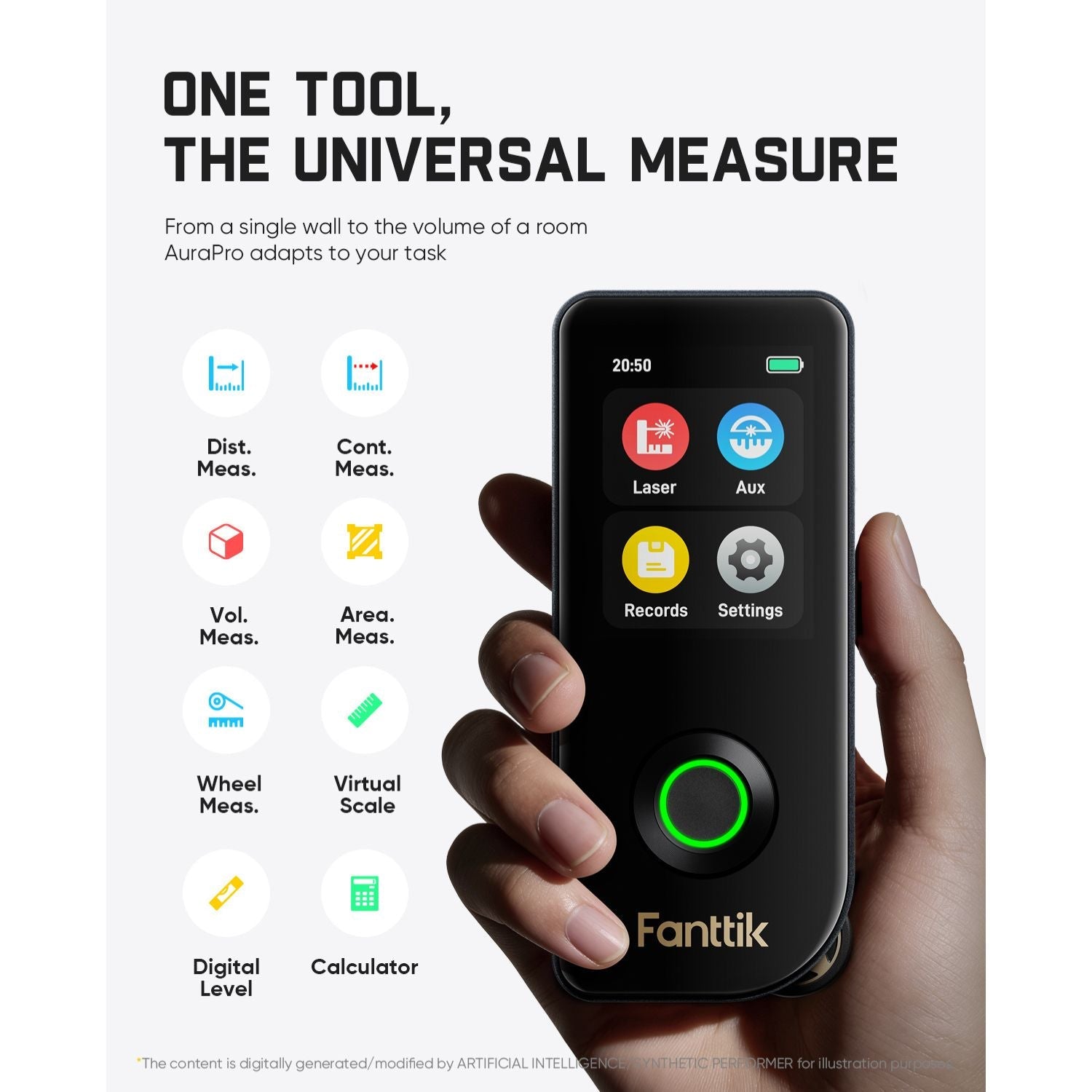 Fanttik A11 Ultra 3-in-1 Laser Measuring Tool