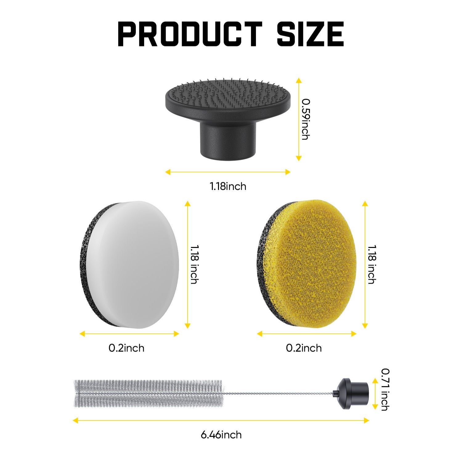 24 PCS Replacement Pads for G10 Nano Electric Scrubber