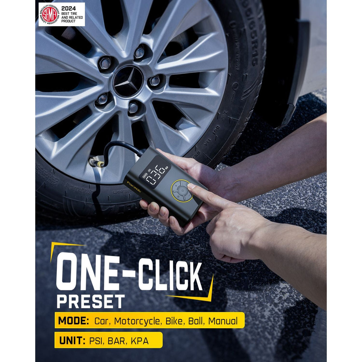 Fanttik X9 Pro Tire Inflator and Slim V8 APEX Car Vacuum