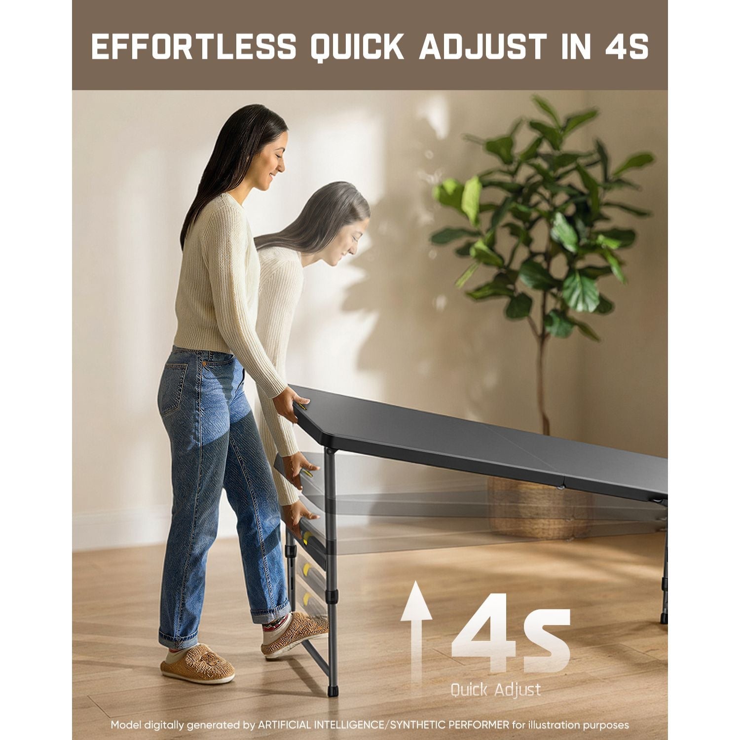 FanttikOutdoor Zeta X6 Pro 6ft Folding Table
