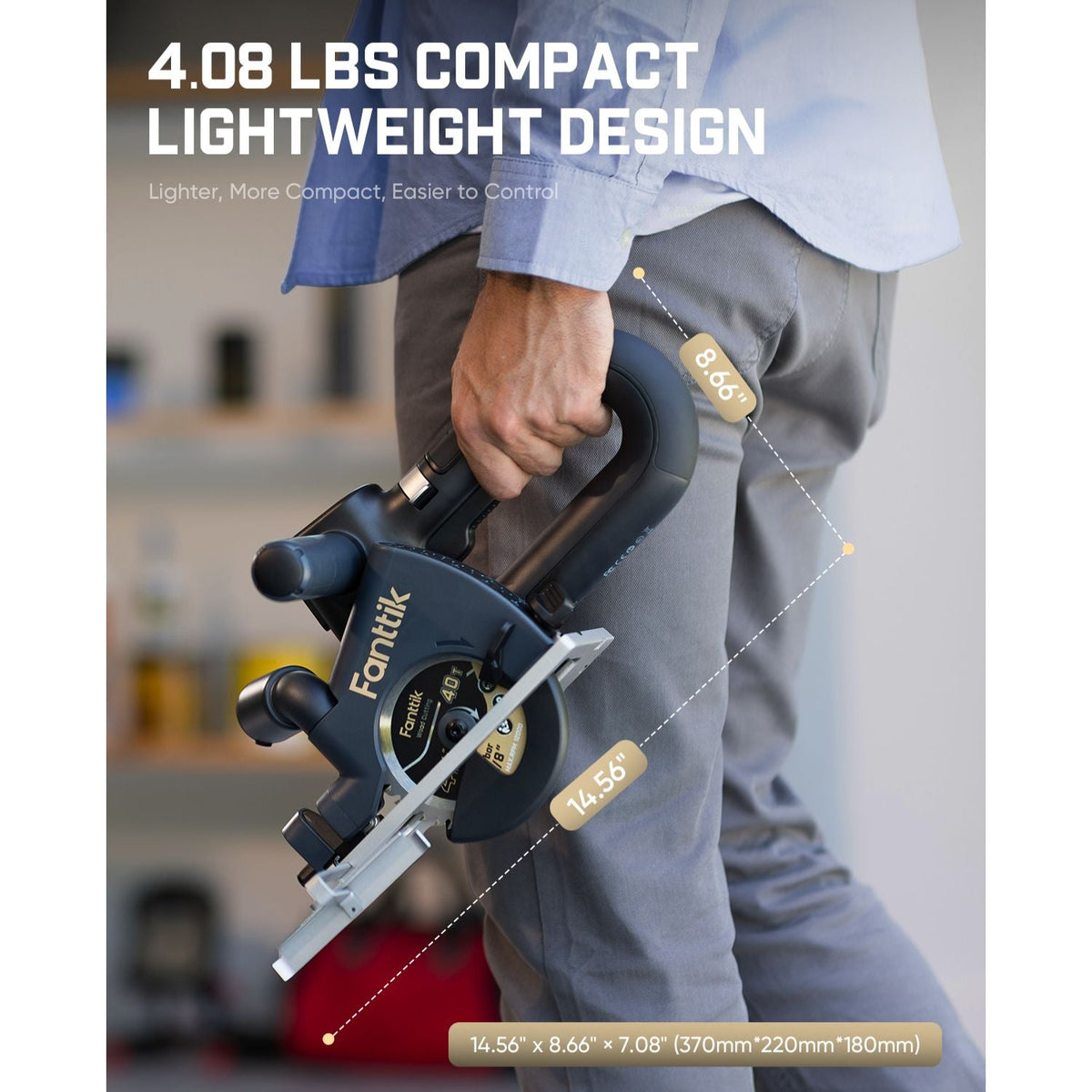 Fanttik O11 Apex 4-1/2 Inch Cordless Circular Saw