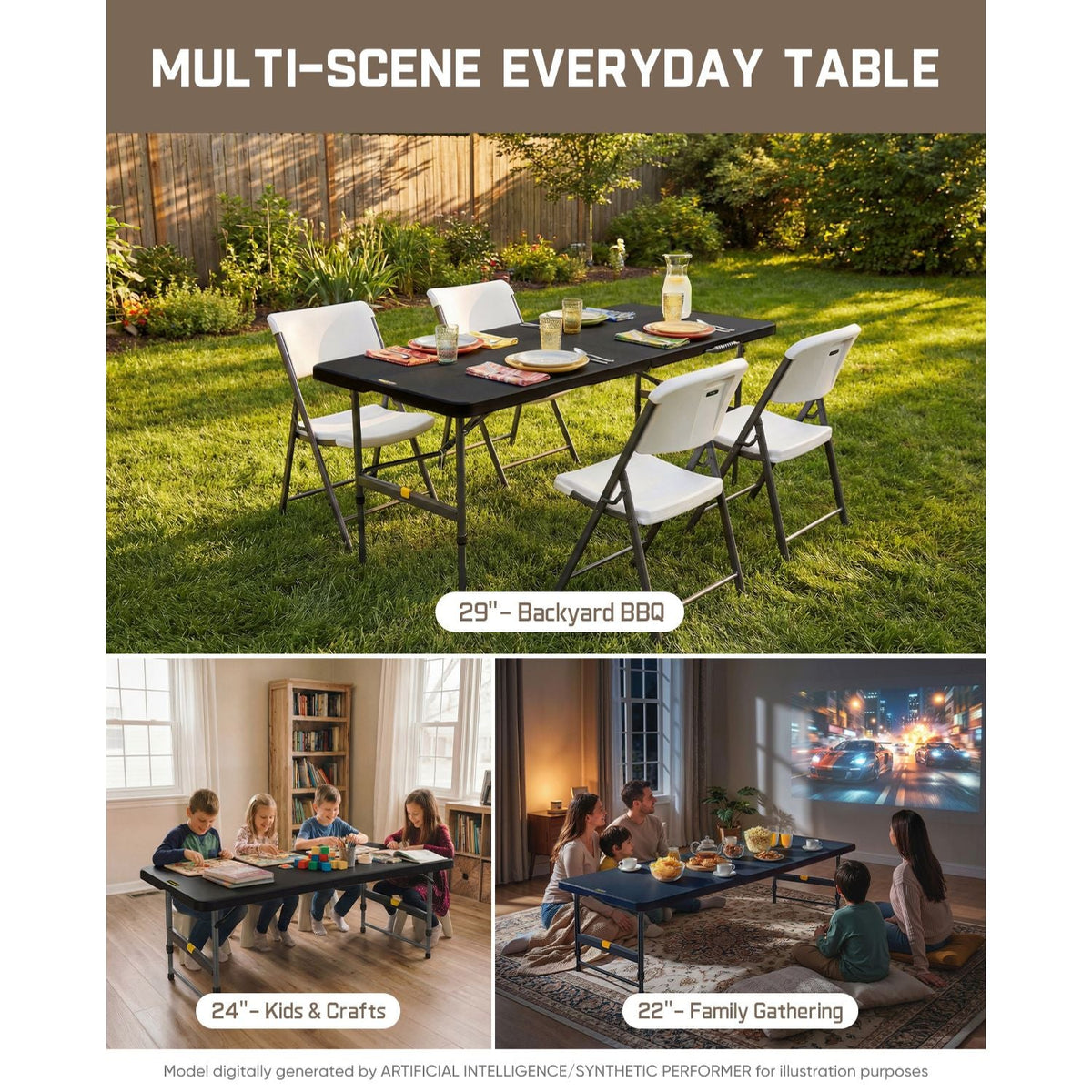 FanttikOutdoor Zeta X6 Pro 6ft Folding Table
