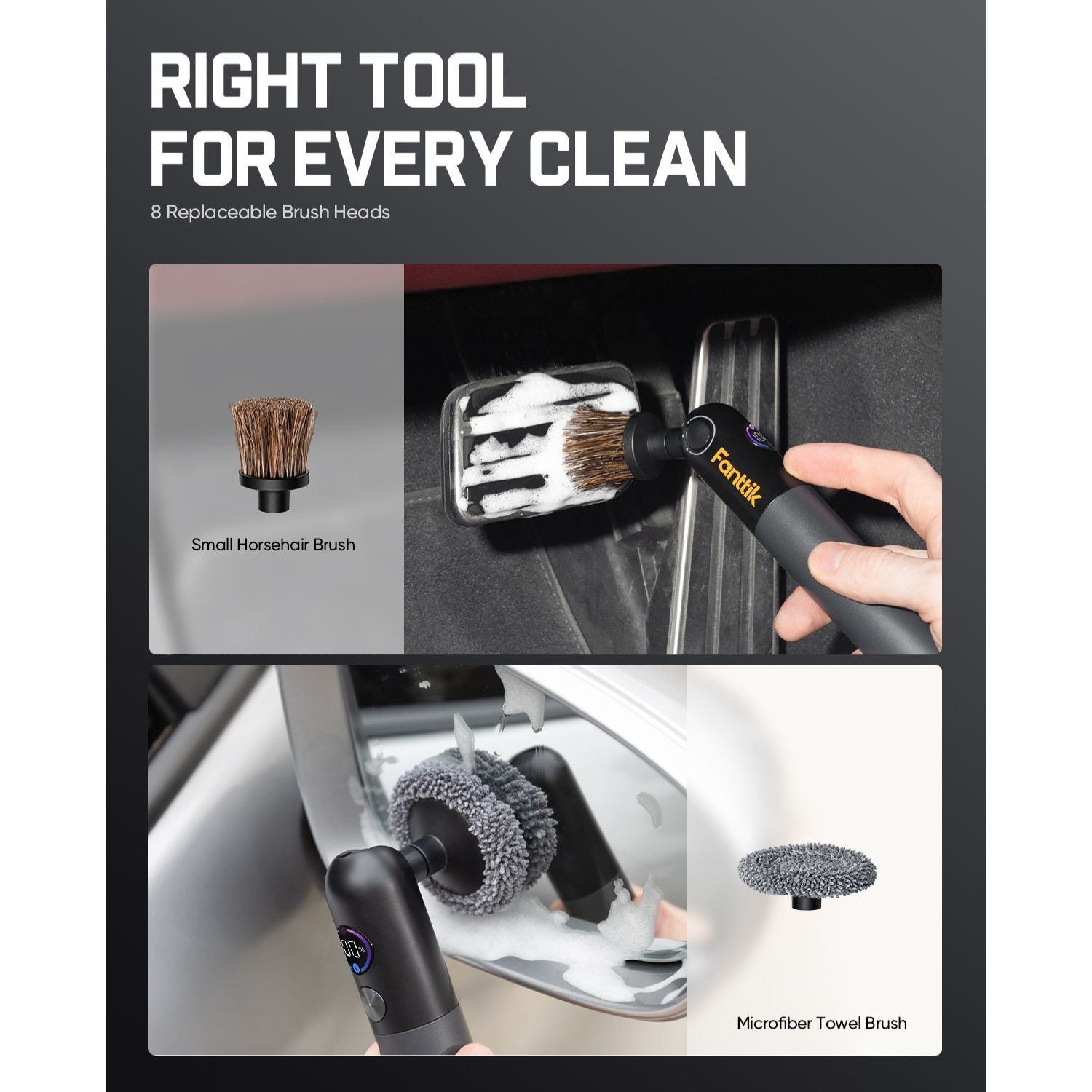 Fanttik Flip G10 Nano AutoCare Electric Spin Scrubber