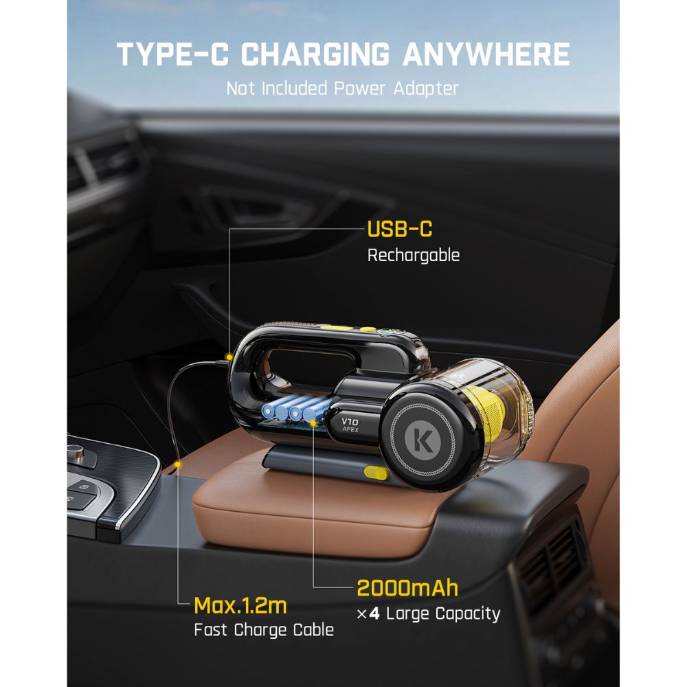 Fanttik X9 Ultra Tire Inflator and V10 APEX Foldable Car Vacuum