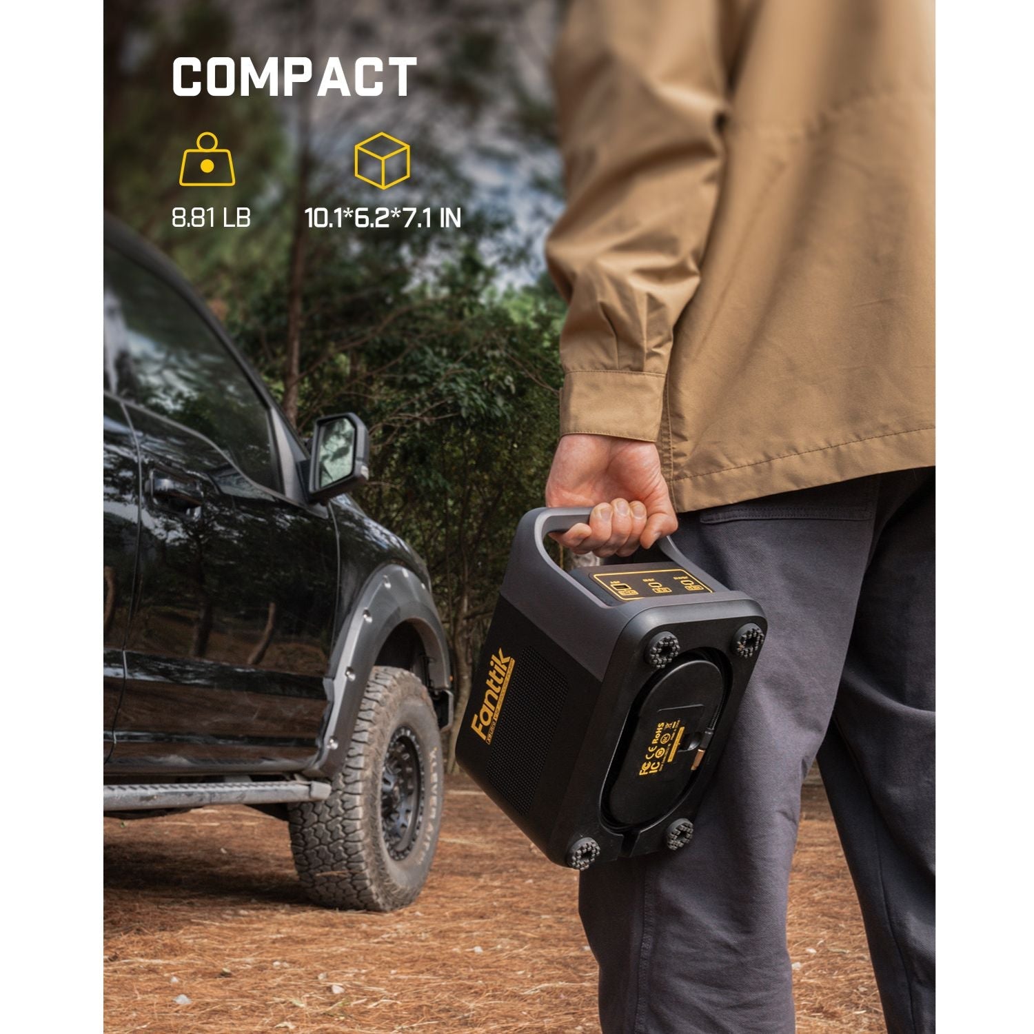 Fanttik X9 Ultra Tire Inflator and V10 APEX Foldable Car Vacuum