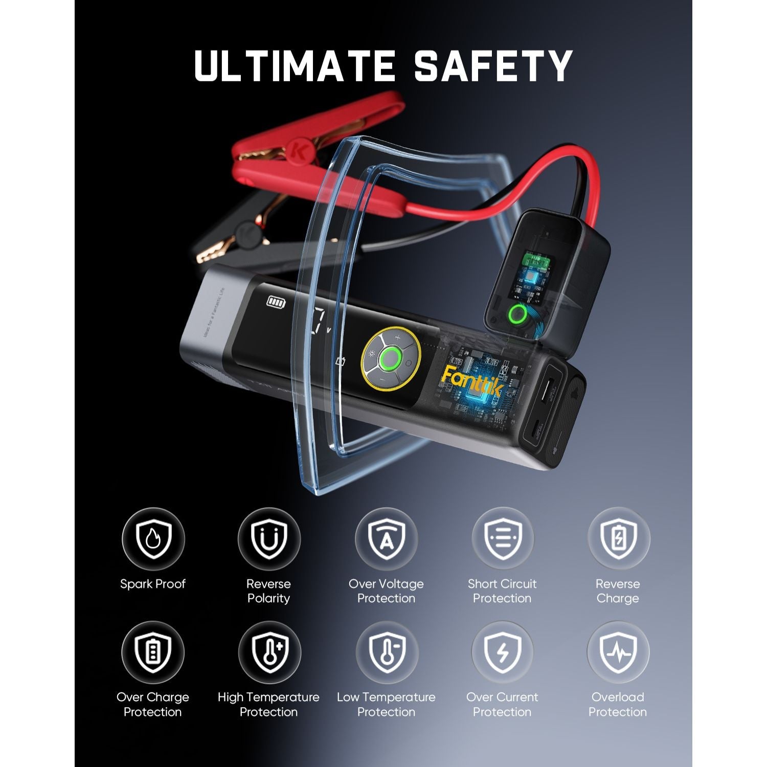 Fanttik Beyond 10 Apex Jump Starter with Air Compressor