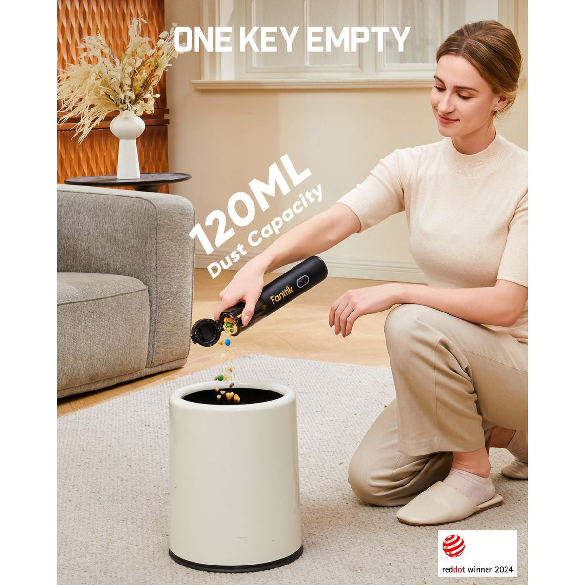 Fanttik V8 Mate Upgraded Cordless Car Vacuum