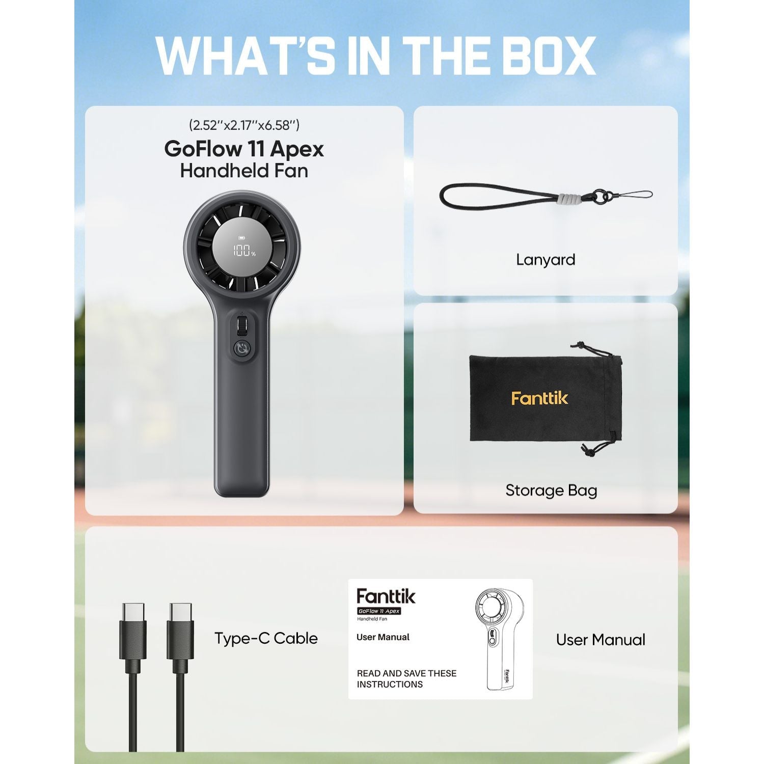 Fanttik GoFlow 11 Apex Portable Handheld Fan