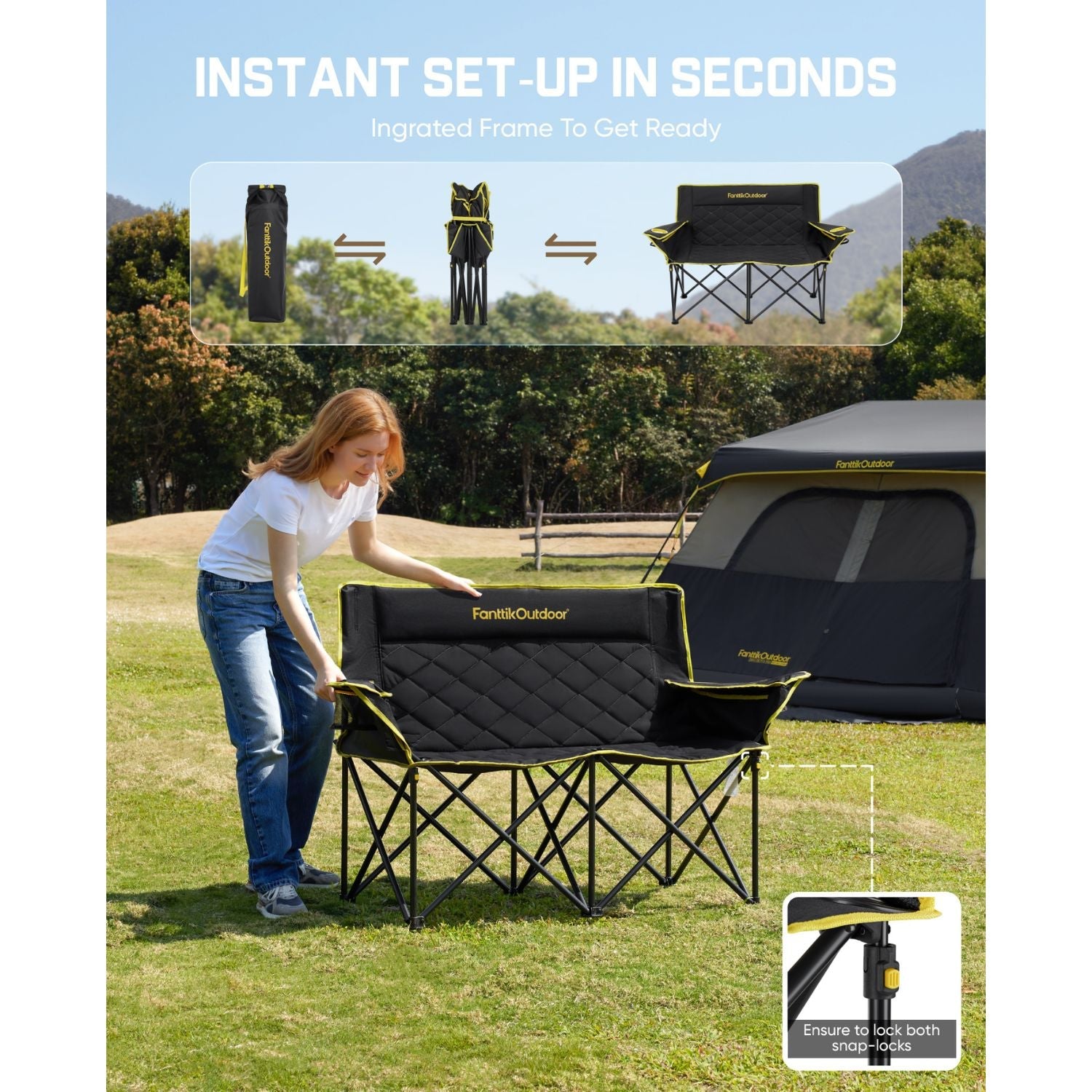 FanttikOutdoor Zeta L11 Duo Pro Double Camping Chair