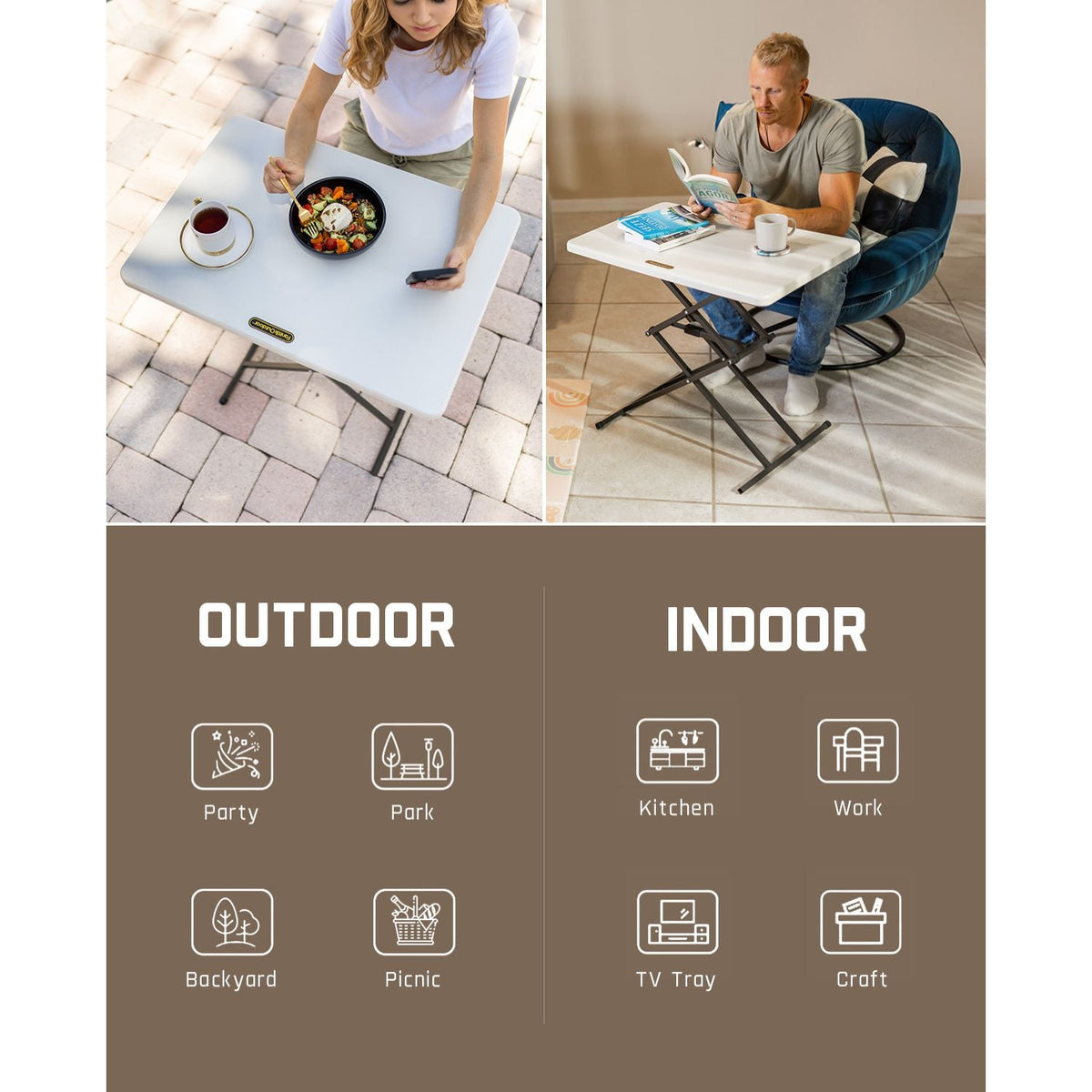 FanttikOutdoor Zeta X1 Pro 28" Quick Pop Up Table