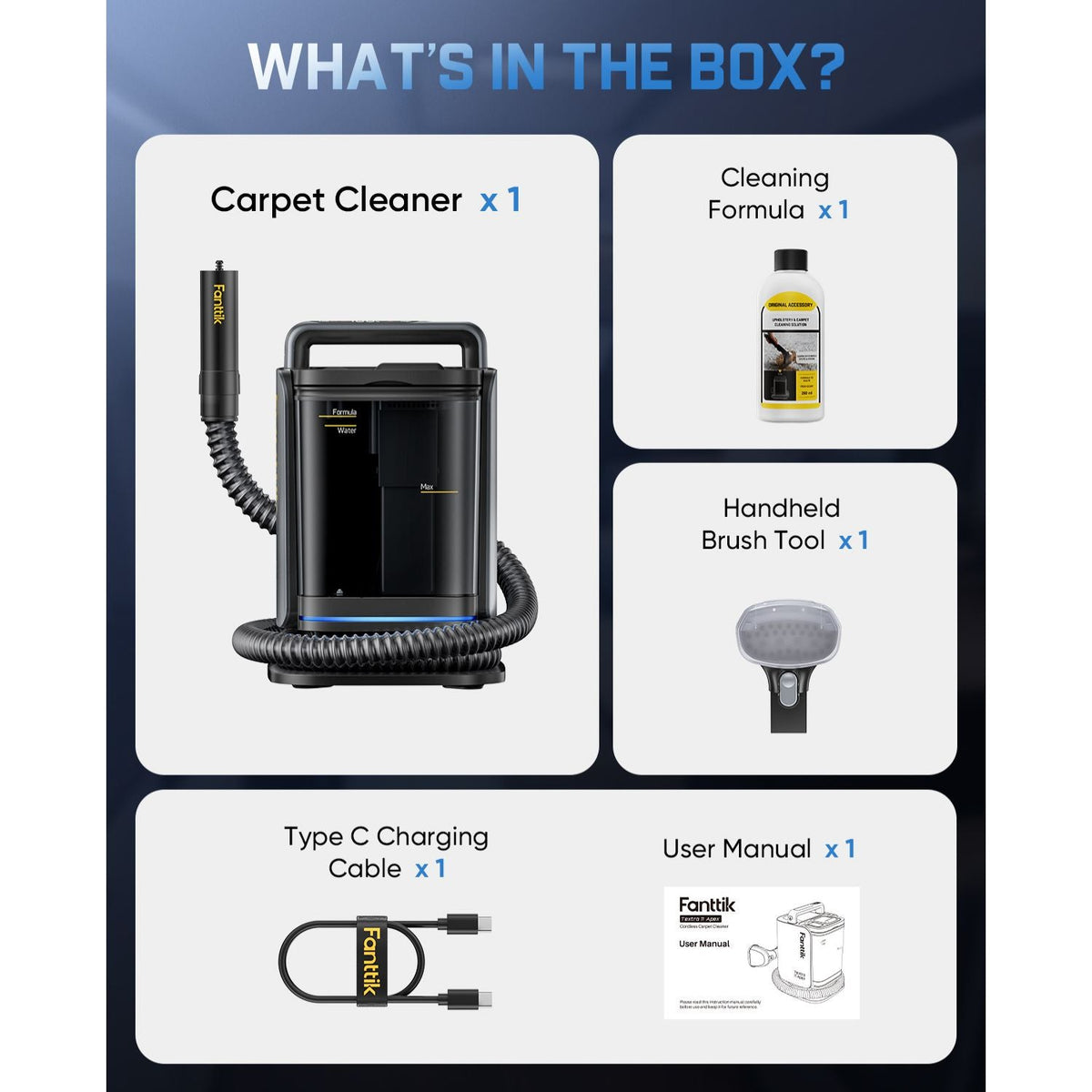 Fanttik Textra 11 Apex Cordless Carpet Cleaner