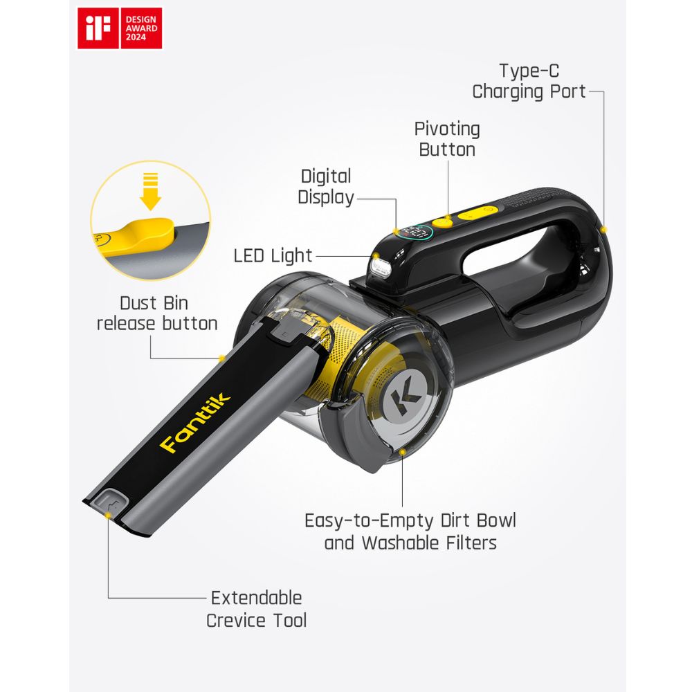 Fanttik Fold V10 APEX Foldable Car Vacuum Dynamicclean®
