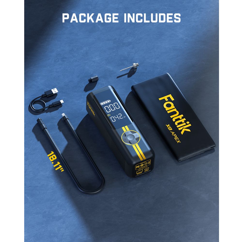 Fanttik X8 APEX EV Tire Inflator and V10 APEX Foldable Car Vacuum