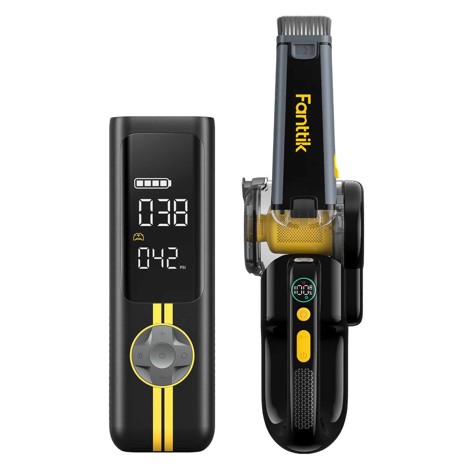 Fanttik X8 APEX EV Tire Inflator and V10 APEX Foldable Car Vacuum